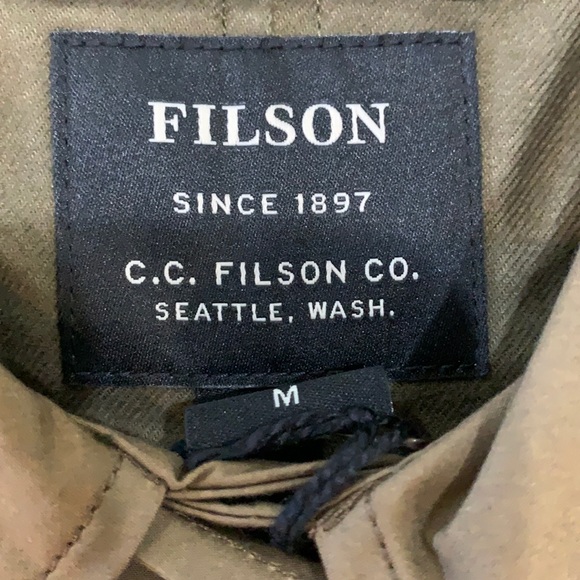 Filson Women’s Sawyer Trench, jacket, coat Marsh Olive - Picture 4 of 10